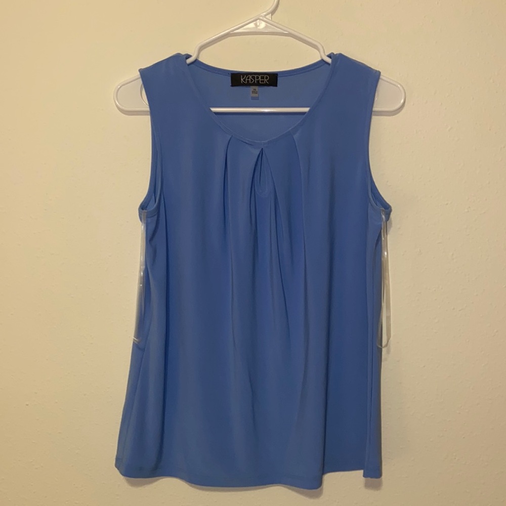Gently Used Summer Kasper Blue Blouse